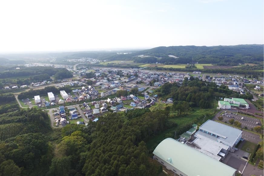 安平町俯瞰写真