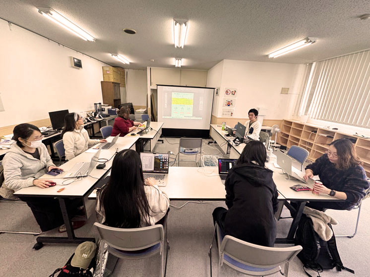 月に一度の対面授業