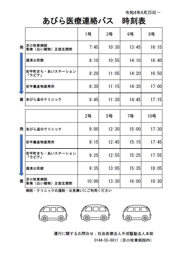 医療連絡バス(4/25～)