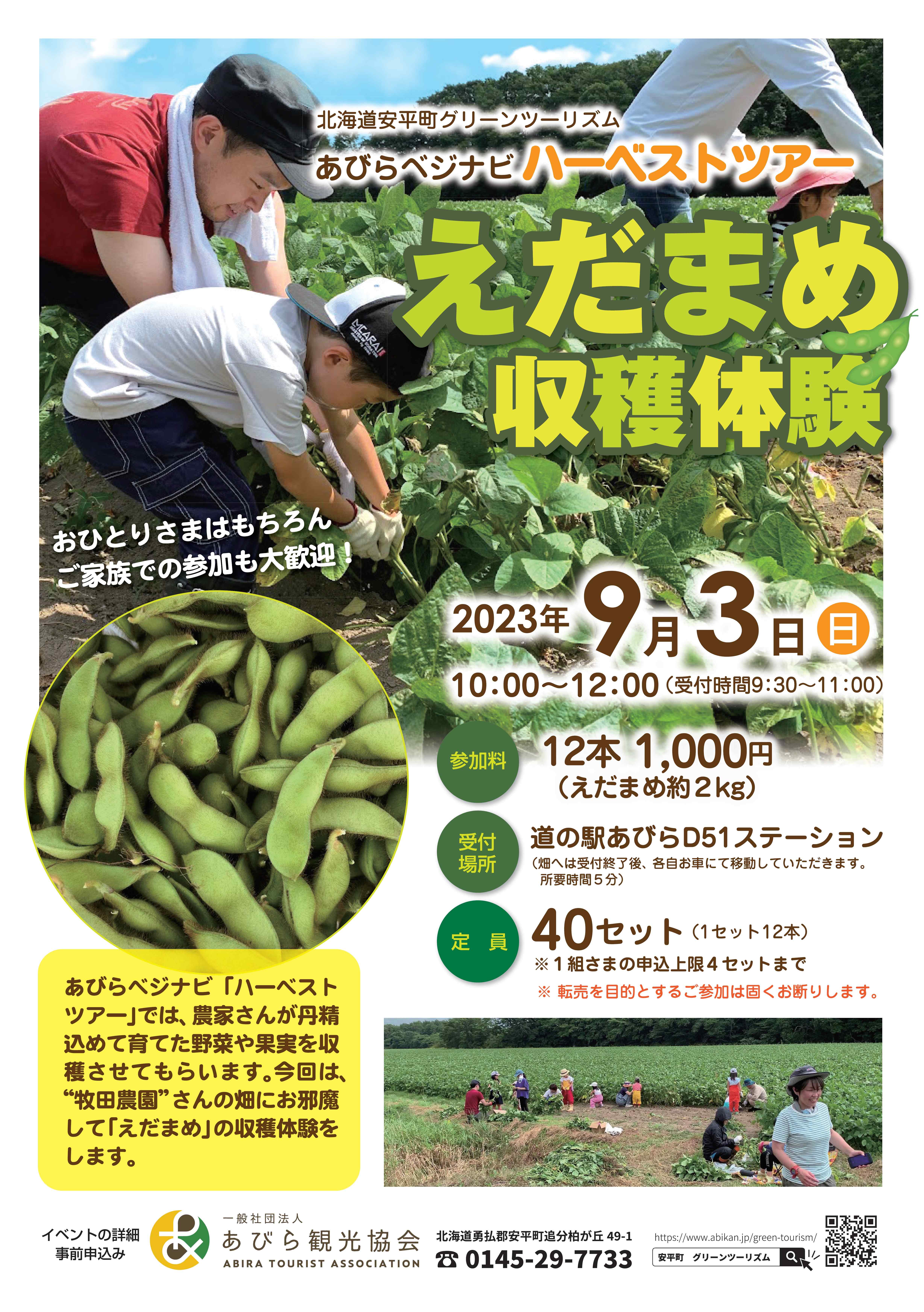 （チラシ）枝豆収穫体験