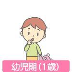 幼児期(1歳)